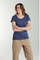 Tee shirt col rond manches courtes femme Marine Twilight Bleu(Marine)