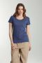 Tee shirt col rond manches courtes femme Marine Twilight Bleu(Marine) Gérard Pasquier