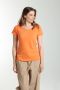 Tee shirt col rond manches courtes femme Marine Corail Rose(Orange) Gérard Pasquier