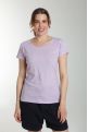 Tee shirt col rond manches courtes femme Marine Orchid Bloom(Violet)