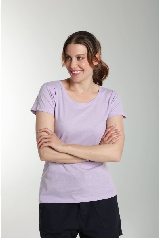 Tee shirt col rond manches courtes femme Marine Orchid Bloom(Violet) Tee shirt col rond manches courtes femme Marine Orchid Bloom(Violet) Gérard Pasquier