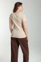Tee shirt cotele manches courtes femme Drew Beige Gérard Pasquier
