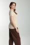 Tee shirt cotele manches courtes femme Drew Beige Gérard Pasquier