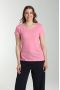 Tee shirt col rond manches courtes femme Marine Bubble Gum(Fuschia) Gérard Pasquier
