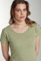 Tee shirt col rond manches courtes femme Marine Vert Sauge(Kaki) Gérard Pasquier