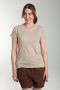Tee shirt col rond lurex manches courtes femme Tee Summer Taupe Clair Gérard Pasquier
