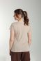 Tee shirt col rond lurex manches courtes femme Tee Summer Taupe Clair Gérard Pasquier