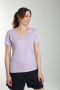 Tee shirt col v manches courtes femme Maddy Orchid Bloom(Violet) Gérard Pasquier