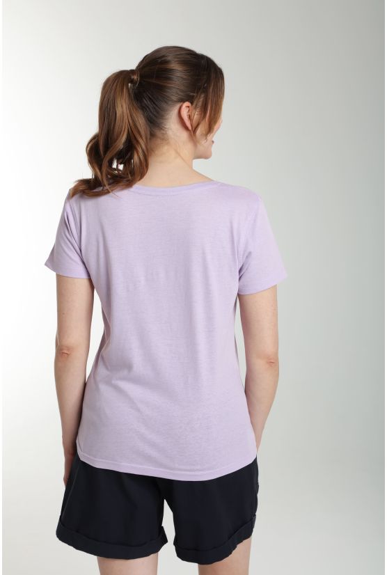 Tee shirt col v manches courtes femme Maddy Orchid Bloom(Violet) Tee shirt col v manches courtes femme Maddy Orchid Bloom(Violet) Gérard Pasquier