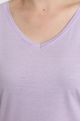 Tee shirt col v manches courtes femme Maddy Orchid Bloom(Violet)