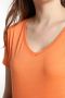 Tee shirt col v manches courtes femme Maddy Corail Rose(Orange) Gérard Pasquier