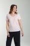 Tee shirt col v manches courtes femme Maddy Pot Pourri(Rose) Gérard Pasquier