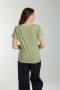 Tee shirt col v manches courtes femme Maddy Vert Sauge(Kaki) Gérard Pasquier