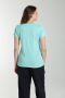 Tee shirt col rond manches courtes femme Marine Cabage(Turquoise) Gérard Pasquier