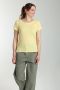 Tee shirt col rond manches courtes femme Marine Popcorn(Jaune) Gérard Pasquier