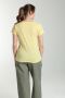 Tee shirt col rond manches courtes femme Marine Popcorn(Jaune) Gérard Pasquier