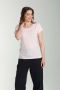 Tee shirt col rond manches courtes femme Marine Pot Pourri(Rose) Gérard Pasquier