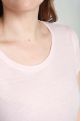 Tee shirt col rond manches courtes femme Marine Pot Pourri(Rose)