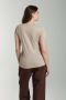 Tee shirt col rond manches courtes femme Marine Taupe Clair Gérard Pasquier