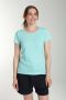 Tee shirt col rond lurex manches courtes femme Tee Summer Carage(Turquoise) Gérard Pasquier