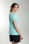 Tee shirt col rond lurex manches courtes femme Tee Summer Carage(Turquoise) Gérard Pasquier
