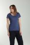 Tee shirt col rond lurex manches courtes femme Tee Summer Twilight Bleu(Marine) Gérard Pasquier